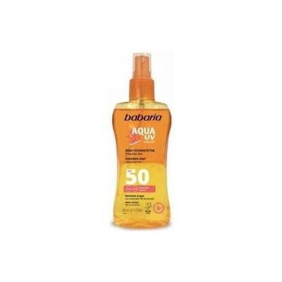 Babaria Слънцезащитен Спрей за Тяло Babaria Solar Aqua UV Spf 50 (200 ml)