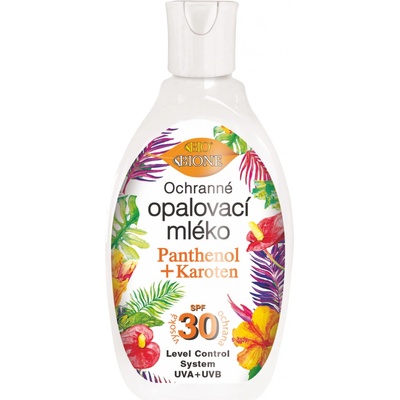 Bione Cosmetics Panthenol + Karoten ochranné opaľovacie mlieko SPF30 130 ml