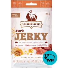 Lionfood Vepřové Jerky MED A HOŘČICE 25 g