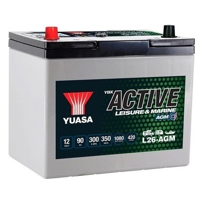 Yuasa YBX Active Leisure & Marine AGM 12V 90Ah 300A L26-AGM