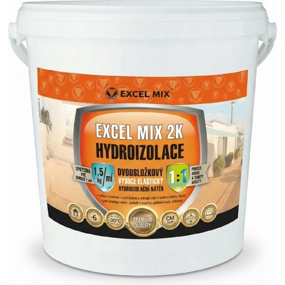 Excel Mix 2K Hydroizolace (Složka A+B) Váha: 10 kg