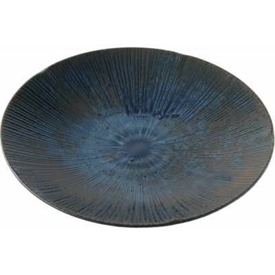 MIJ Jedálenský tanier ICE DUSK 24,5 cm modrá keramika
