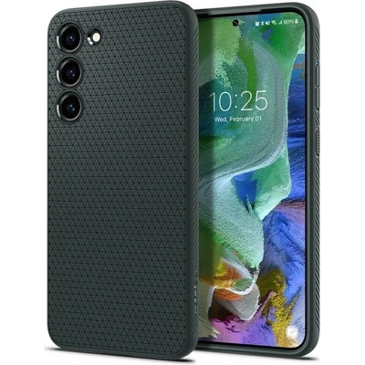 Spigen Противоударен Силиконов Калъф за Samsung S23 Plus, Spigen Liquid Air Case, Зелен (ACS05667)