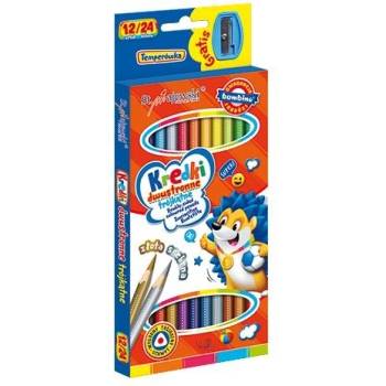 St. Majewski Двустранни цветни моливи Majewski Bambino 12бр. с острилка