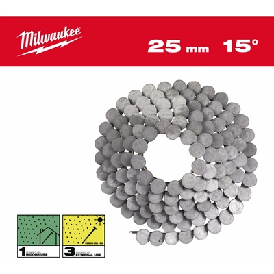 MILWAUKEE Klince 15° prstencové 3,05x25 mm /RS/HDG-2160 4932499321