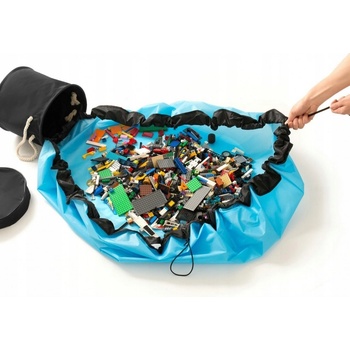 CoZy Hracia podložka a vak na hračky 2v1 Modrá