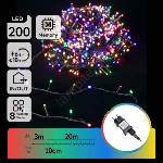 Aigostar - LED RGBY Външен коледен гирлянд 200xLED/3, 6W/230V 20m IP44 (AI2124)