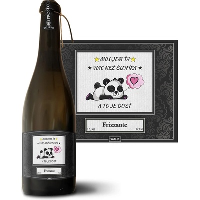 Sablio Milujem ťa viac ako šlofíky Prosecco biele suché šumivé víno 10,5 % 0,75 l (holá fľaša)