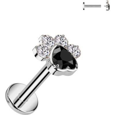 S4U Piercing do brady labreta TITAN (1,2 x 8 mm) TIT1424-1208