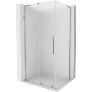 Mexen Velar L плъзгаща се душ кабина 110 x 70 см, матирана, хром - 871-110-070-33-01 (871-110-070-33-01)