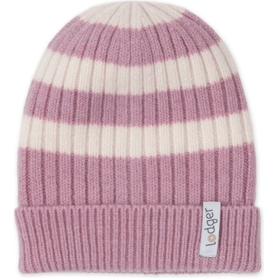 Lodger Čepice Stripe Merino Mauve
