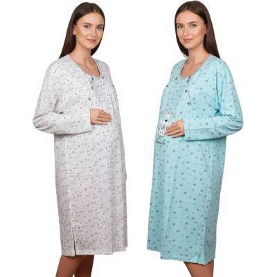Комплект макси нощници за кърмене с дълъг ръкав 2 броя