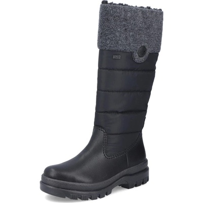 Rieker kozačky s membránou šedo-černé X9090-00 – Zboží Dáma Rieker kozačky s membránou šedo-černé X9090-00 – Zboží Dáma