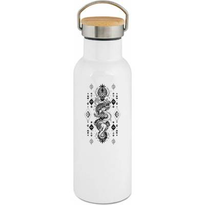 123TRIKO termoska Orientální had, černý potisk 500 ml