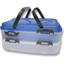 Můjrendlík Plastový piknik box 2 patra 40x30x18cm