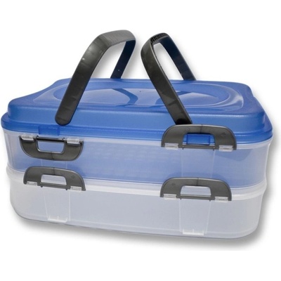Můjrendlík Plastový piknik box 2 patra 40x30x18cm – Zboží Dáma