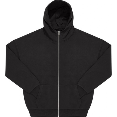 B&C mikina s kapucí B&C Influence Zip Hood na zip těžká unisex COT01IZ0300200 black