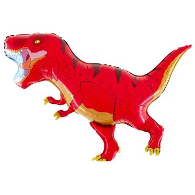 Grabo 100 cm fóliový balónek Dinosaurus červený