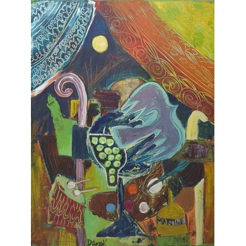 Image 1 of Абстрактна картина " Синята птица"