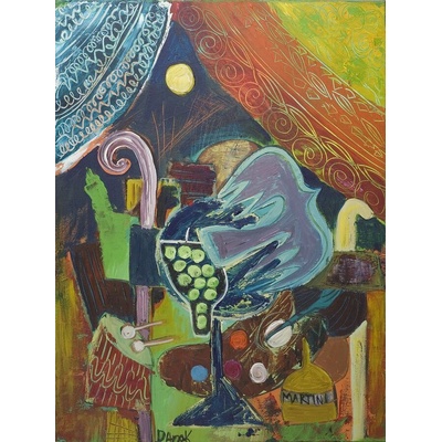 Абстрактна картина " Синята птица"