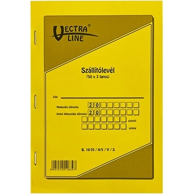 VECTRALINE Отпечатана товарителница VECTRALINE A/5, състояща се от 50x3 листа B10-70/V/A5 (B10-70/V/A5)