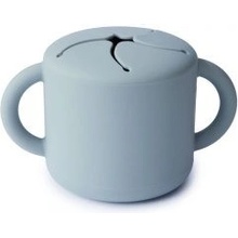 Mushie silikonový pohárek na snack Powder Blue