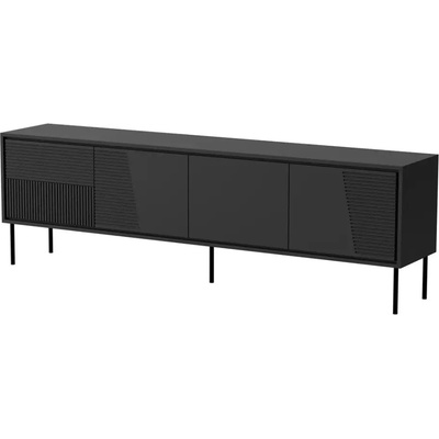 Cama meble RTV шкаф ABI 4D 200x38x62 черен мат (ABI 301251)