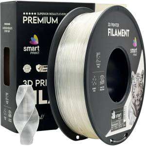 Smart Print FG-S68-E1, 3D нишка, PLA, 1, 75 мм, 1000 г, Прозрачен (Transparent) (FG-S68-E1)