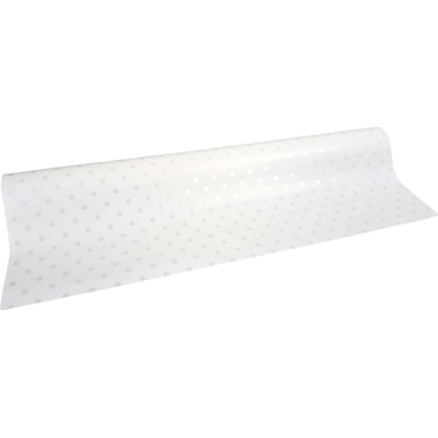 Floristická fólie s puntíkem 50cm x 9,1m 1 bílá