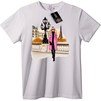 NOONEBRAND Тениска Парижки шик - S, Black