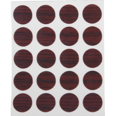 Krytka samolepicí 13mm 20ks - mahagon 988
