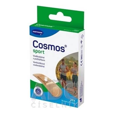 Cosmos Sport vodeodolná náplasť 19 mm x 72 mm 20 ks