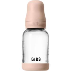 Bibs Стъклена бебешка бутилка Bibs - С каучуков биберон, 120 ml, Blush (5019244) - ozone