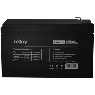 nJoy Батерия за UPS, NJOY GP09122F, 12V, 30.55 W/cell (BTVACIUOCTA2FCN01B)