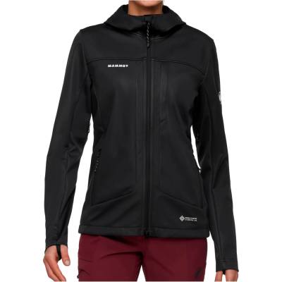 Mammut Дамско софтшел яке Mammut Women's Ultimate VIII Softshell Hooded Jacket Softshell jacket - Black (103-2752-0112)