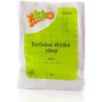 Kikko Bavlněné 70 x 70 biele 10 ks