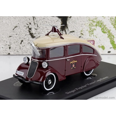 Autocult Singer Popular Viena Capellanes Great Britain Spain 1935 Červená Ivory 1:43