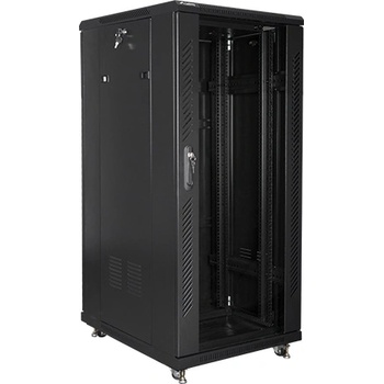 Lanberg Комуникационен шкаф Lanberg rack cabinet 19" free-standing 27U / 600x800 self-assembly flat pack black (FF01-6827-12B)