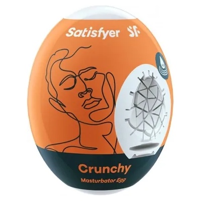 Satisfyer Дискретен мастурбатор-яйце с вътрешен релеф Satisfyer Crunchy