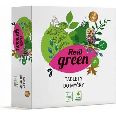 Real green tablety do myčky 40 ks