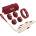 Kiotos BDSM Deluxe 5 Item Kit Red