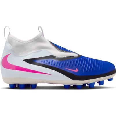 Nike Юношески футболни бутонки Nike Phantom 6 Academy High Juniors Firm Ground Football Boots - Blue/Wht/Pink