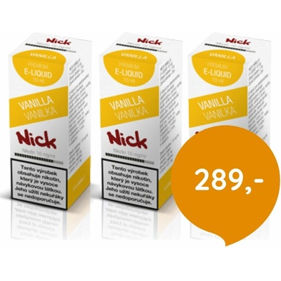 Nick VANILLA 10 ml 16 mg 3 ks