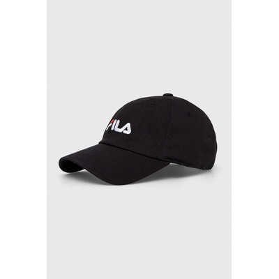 Fila Памучна шапка с козирка Fila Bangil в черно с апликация (FCU0070)