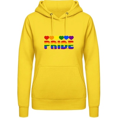 AWDis Pride mikina s Dúhovým dizajnom Pride slnečná žltá