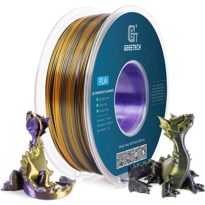 GEEETECH PLA Silk Tri-Color Purple+Gold+Black - 1, 75 mm / 1000 g (700-001-1593)
