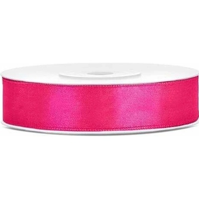 Saténová stuha tmavě růžová 12 mm x 25 m