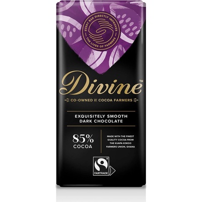 DivineHorká čokoláda s 85% , 90 g