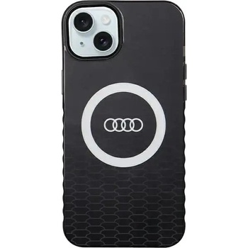 Audi Кейс Audi IML Big Logo MagSafe за iPhone 15 Plus / 14 Plus, черен (AUDI000138-0)