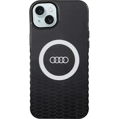 Audi Кейс Audi IML Big Logo MagSafe за iPhone 15 Plus / 14 Plus, черен (AUDI000138-0)